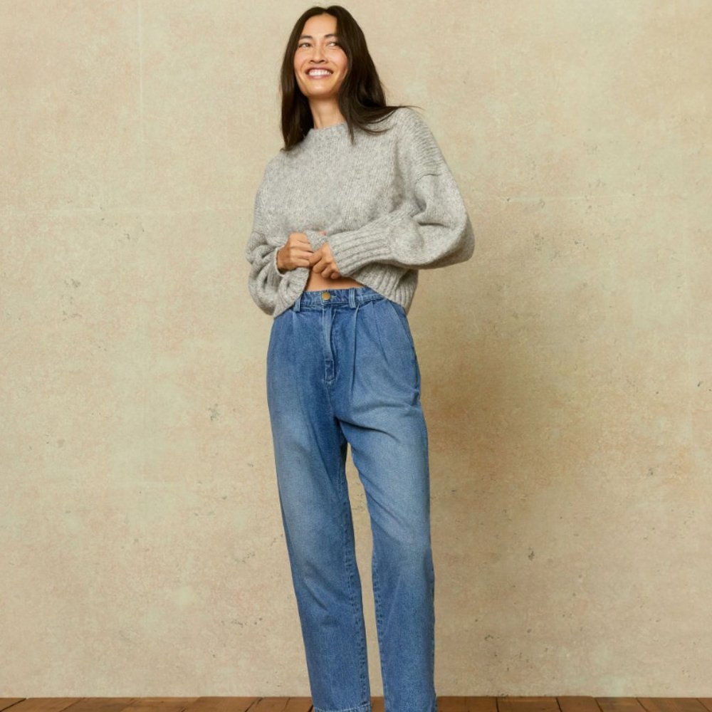 Christy Dawn Lena Jean, Stone Wash Denim, Size 27